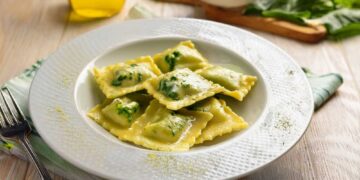 Bärlauch-Ravioli mit Zitronenbutter